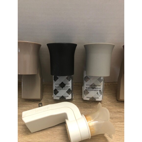Bath & Body Works Wallflowers Lot of 6 Fragrance Plug in Black Bronze Grey Taupe - Picture 3 of 9